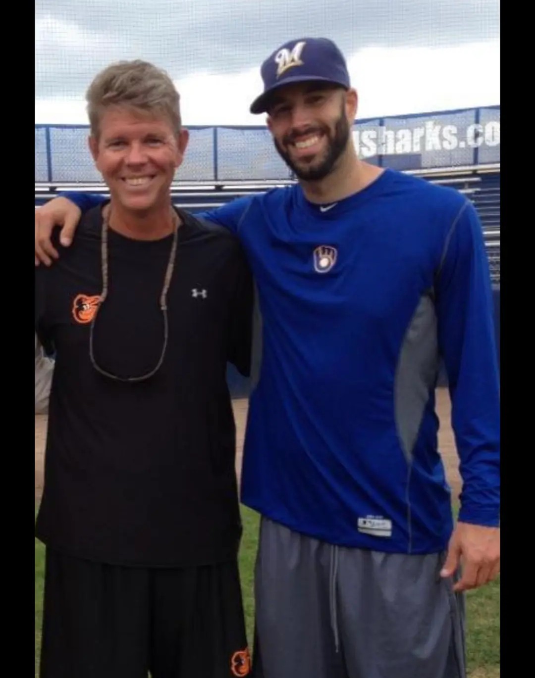 Joel D. Bradley with former MLB pitcher Mike Fiers