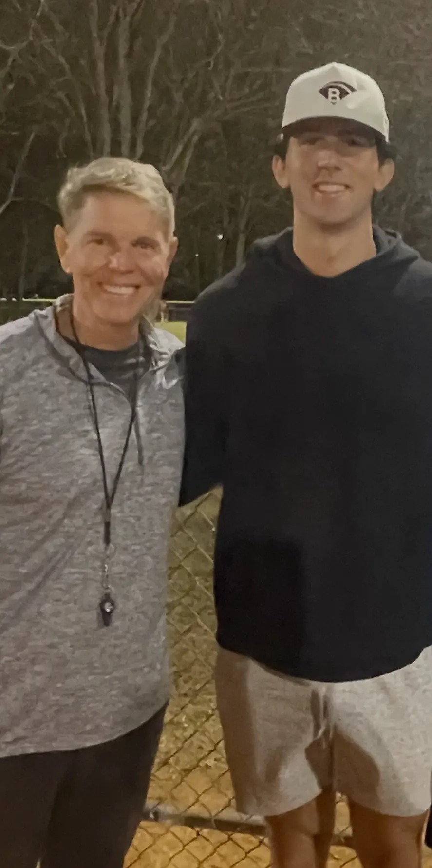 Joel D. Bradley with pitcher Andy Painter
