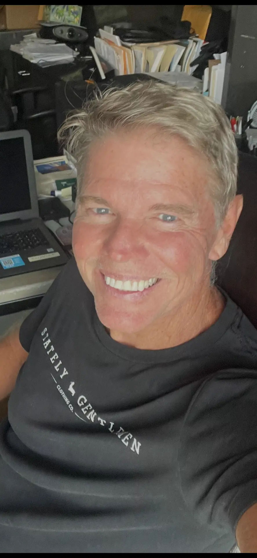 Joel D. Bradley in his office