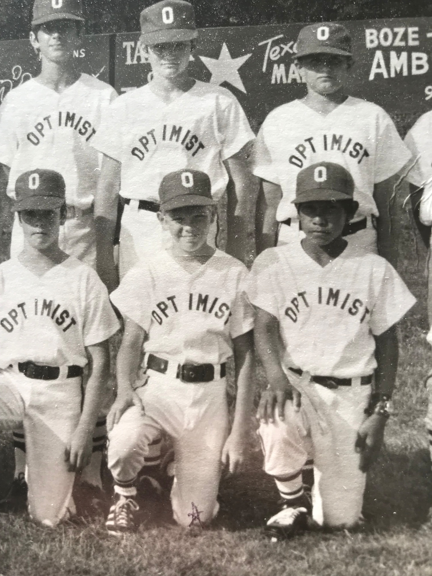 Joel D. Bradley in his Optimist Little League uniform