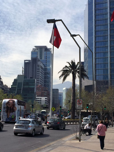 Downtown area of Santiago, Chile